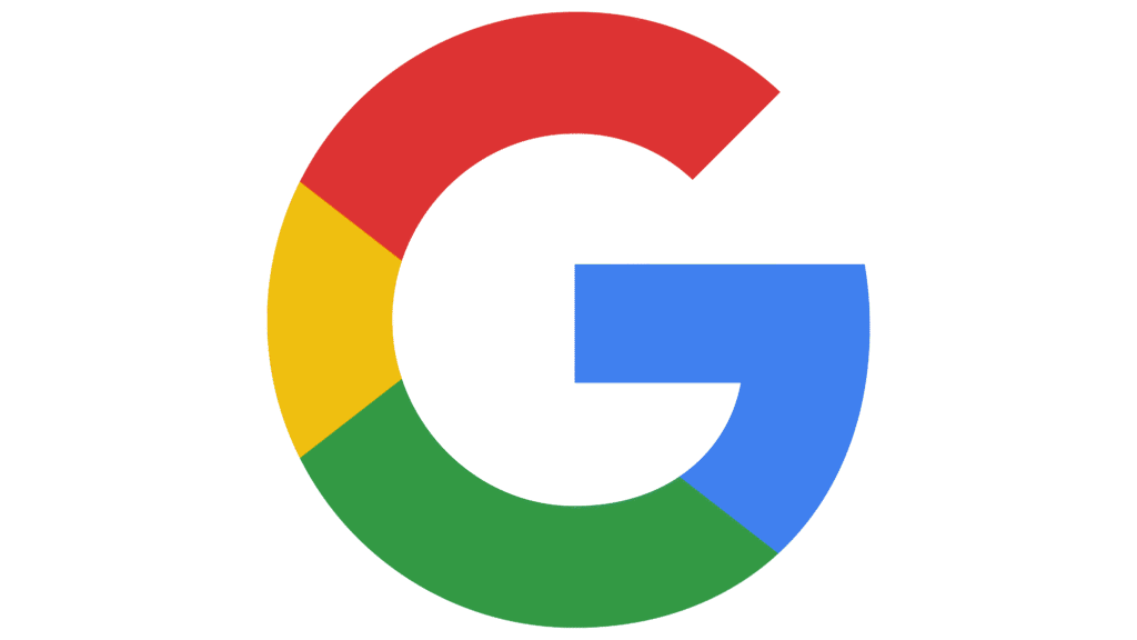 The Google logo featuring a capital letter "G" divided into four distinct color segments: a blue horizontal crossbar and lower right arch, a green bottom section, a yellow left section, and a red top section, set against a plain white background.
